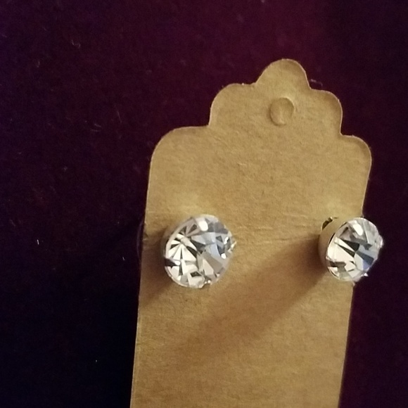 Faux Diamind Earrings Size Medium - Picture 2 of 2